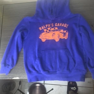 Polo Ralph Lauren Boys Blue Fleece Hoodie Sz XL (18/20) Ralph's Garage Race Car - Picture 1 of 7