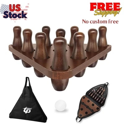 桌面洗牌保龄球别针套装便携式洗牌保龄球别针游戏 — 第 1/4 张图片