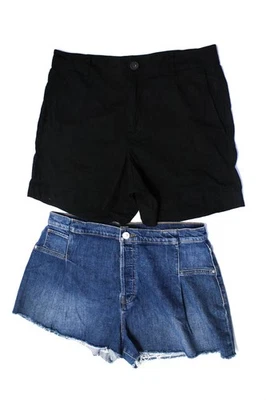Shorts jeans e casual femininos Vince Hudson preto tamanho 12 32 lote 2 - Imagem 1 de 4