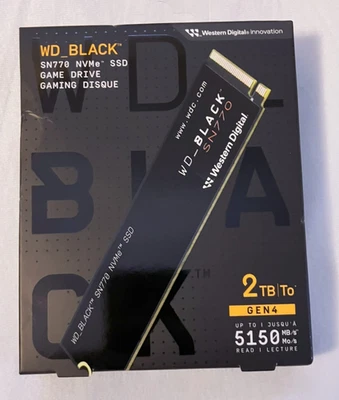 Western Digital WD Black SN770 2TB Internal NVMe M.2 2280 PCIe SSD Gen4 - Image 1 of 3