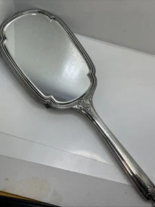 R. Wallace & Sons Sterling Silver .750 Hand Mirror 13 1/3" ~ 11.8oz, 1871 - Foto 1 di 17