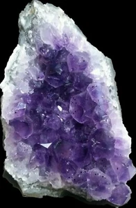 DARK PURPLE AMETHYST CRYSTALS CLUSTER FROM URUGUAY 317 grams - Picture 1 of 4