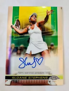 Sloane Stephens 2024 Topps Chrome Tennis Autograph Auto - Picture 1 of 1