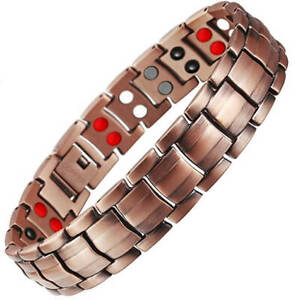 Pure Copper Magnetic Bracelet men therapy Balance Energy Arthritis Pain Relief 