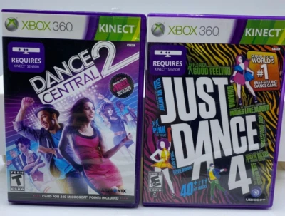 Xbox 360 Games Dance Central 2 for Kinect 2011 and Just Dance 4 (Lot of 2 Games) - Image 1 of 4