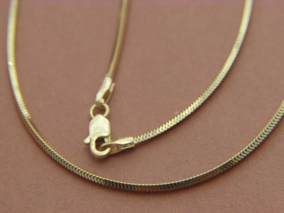 Collar serpiente oro macizo 14K 3 anchos a elegir **cadenas reales de oro 14k** Foto 1 de 4
