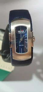 Sector 180 Rectangle Empty Blue Dial Blue Strap Ladies Watch - Bild 1 von 10