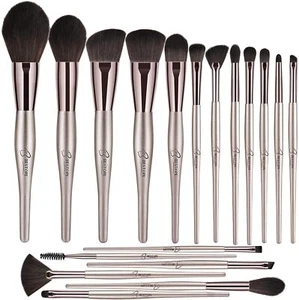 Makeup Brushes BESTOPE 18PCS Premium Champagne Gold Makeup Brush Set Pro - Picture 1 of 8