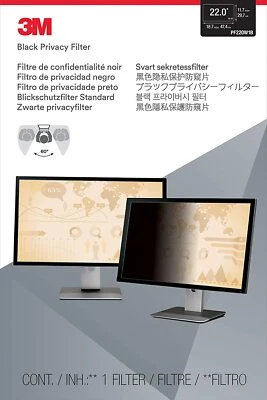 3M Privacy Filter for 22.0 Inch Widescreen Monitor, (PF220W1B) - Image 1 of 4