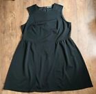 SOUTH SZ 22(MORE LIKE 20)BLACK STRETCH ZIP NO LINED 100% POLYESTER KNEE DRESS 