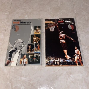 Lot of 2 NBA Portland Trail Blazers 1979 1980 1981 Press GUIDE Media Yearbooks - Picture 1 of 5