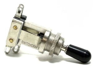 Genuine Switchcraft 3 Way Toggle Switch SHORT & Tip 4 USA Gibson Les Paul Guitar - Picture 1 of 2