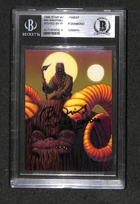 Peter Diamond "Star Wars" Topps Лучшая Подписанная Карта Новичка BAS Beckett (RC) Редкая! - Изображение 1 из 2