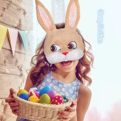 SN-D3-4 Plush Easter Bunny Costume Mask with Teeth - Image 1 of 4