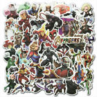 50Pcs Video Game Anime Hero Stickers Pack Hydro Flask Luggage Laptop Car Decals