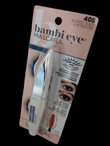 Loreal Paris WATERPROOF BAMBI EYE Instant Volumizing Mascara #405 BLACKEST BLACK - Picture 1 of 24