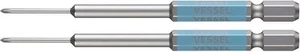 New VESSEL 1/4" PRECISION DRIVER BIT"GOSAI" 2pc (PH00x100mm) GS1600100 Japan - Picture 1 of 5
