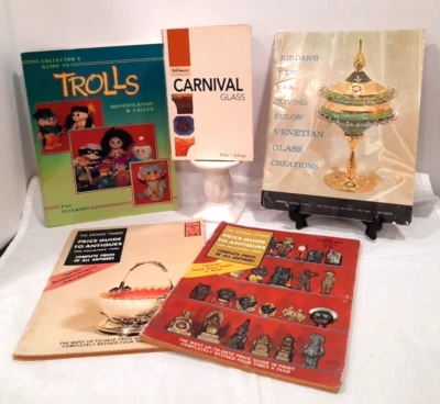 Lote 5 Antigüedades Guías de Precios de Coleccionista, CARNAVAL CRISTAL TROLLS + 3 GUÍAS AÑOS 70 Foto 1 de 4