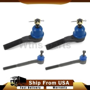 Front Inner Outer Tie Rod Ends 4PCS For GMC Sonoma 4.3L 4WD 1998-2004 - Picture 1 of 12