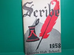 1958 Lincoln High School "SCRIBE" Paperback - Picture 1 of 3