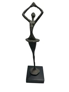 Modernist Patinated Bronze Ballerina Sculpture United States - Picture 1 of 2
