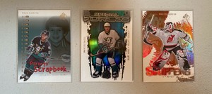 Hockey NHL 00-01 Sp Auth (3 Card Lot) Teemu Selanne, Martin Brodeur, Paul Kariya