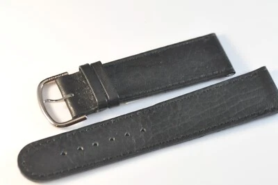 Bracelet De Montre Tissot Original En Cuir Noir 22Mm Neuf - Photo 1/4