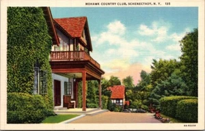 Postal MOHAWK COUNTRY CLUB Schenectady, Nueva York NY lino sin usar - Imagen 1 de 2