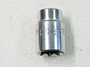 MAC Tools 5/8'' SAE 1/2'' Drive 8 Point Double Square Chrome Socket V208R - Foto 1 di 4