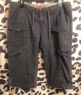 UNION BAY gray cotton Cargo SHORTS - size 13 - Image 1 of 4