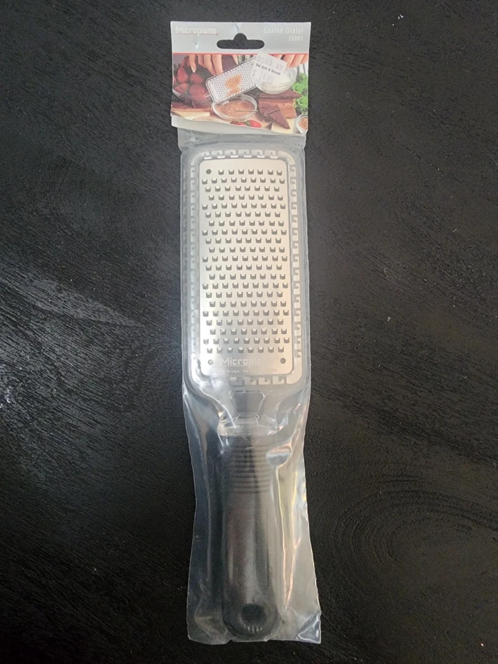 New Microplane Coarse Grater Grating Cheese Chocolate Garlic Steel Made in USA  - Image 1 of 4