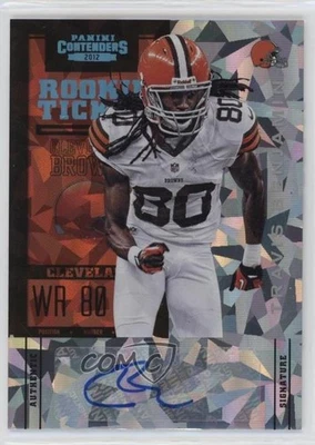2012 Contenders Cracked Ice 20th Edition /20 Travis Benjamin #192 Rookie Auto RC - Image 1 of 2