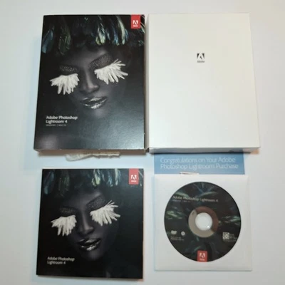 CD de software Adobe Photoshop Lightroom 4 con número de serie excelente estado - Imagen 1 de 4
