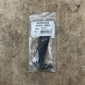 5 pk Bondhus 5mm Ball End L-Wrench - Long - 10964 - Picture 1 of 2