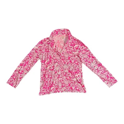 Трикотажный топ Lilly Pulitzer PJ XXL Passion Fruit розовый потрясающий - Изображение 1 из 4