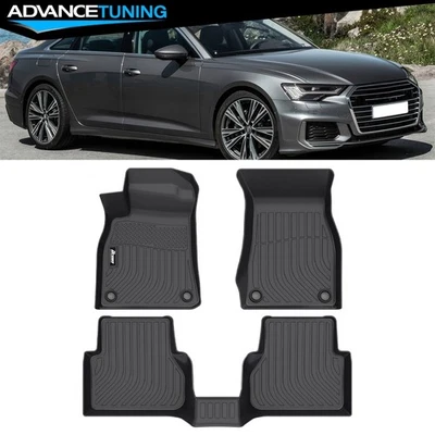Fits 19-25 Audi A6/A7/S6/S7/RS6/RS7 Floor Mats TPE Carpets 3D All Season Liner - Image 1 of 4