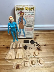 Vintage ‘66 Marx Jane West Movable Cowgirl Doll With Original Box and Accesories - Picture 1 of 24