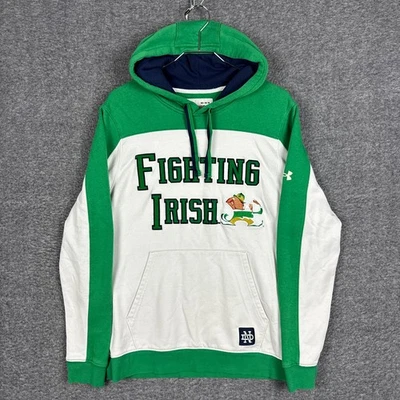 Sudadera con Capucha Notre Dame Fighting Irlandesa Hombres Mediana Suelta Under Armour Colección Icónica Foto 1 de 4