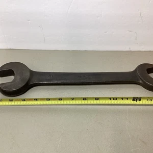 VINTAGE WILLIAMS #41 MACK OPEN END WRENCH 1 5/8 - 1 7/16 IN GOOD USED CONDITION - Picture 1 of 12