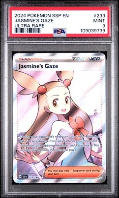 Jasmine's Gaze 233/191 PSA 9 Sv08: Surging Sparks Ultra Rare Holo Pokemon 2024 - Image 1 of 2