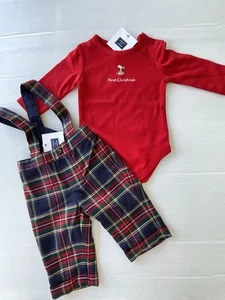 Janie And Jack Bebé’s Primer Traje de Navidad 3-6 Meses Nuevo - Imagen 1 de 5
