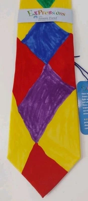 Corbata de seda abstracta Expressions seda colorida - The Jimmy Fund Dana - color  Foto 1 de 4