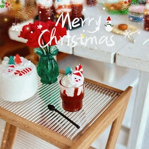 3 PIEZAS Navidad Chocolate Bebida Casa de Muñecas Accesorios ResinaCafé Escena Decoración 1:12 - Imagen 1 de 7