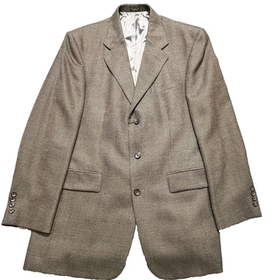 Abrigo Blazer Deportivo Oscar De La Renta Para Hombre Talla 41 Largo 100% Lana Dorado 3 Botones Foto 1 de 4