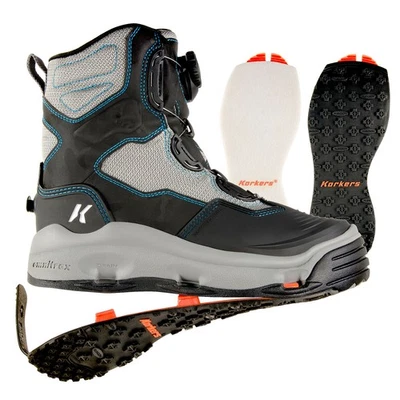 Botas de vadeo Korkers Darkhorse para mujer de pesca con mosca - todas las opciones de tamaño y suela Foto 1 de 4