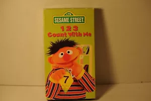 Sesame Street, 1 2 3 Count with me, Children Animated VHS video - Imagen 1 de 3