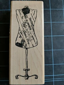 NEW! RARE! Collage Mannequin Dawn Houser Rubber Stamp By Inkadinkado 8339P - Picture 1 of 4