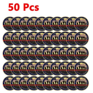 50Pcs Challenge Coin Commemorative Decorations Collection Military Appreciation - Picture 1 of 8