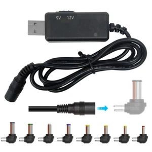 USB Boost Converter Cable DC 5V to 9V 12V Step-up Boost Adapter Power Supply - Picture 1 of 9