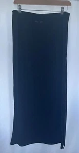Primark Midi Skirt Black Size 10/12 W30” L35” Stretch Pull On Womens - Picture 1 of 10